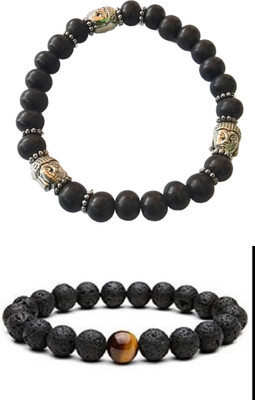 EPSAA Brass, Wood, Stone Bracelet(Pack of 2)