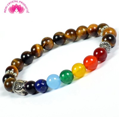 REIKI CRYSTAL PRODUCTS Stone, Crystal, Tiger's Eye Beads Bracelet