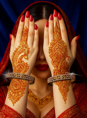 BLACKMA Brass, Alloy, Rhodonite Cubic Zirconia Silver Coated Chudas(Pack of 2)