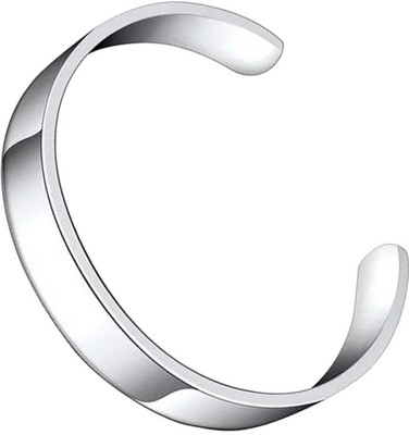 Shiv Jagdamba Stainless Steel Sterling Silver Kada