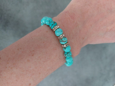 DIVINE SOUVENIRS Stone Turquoise Bracelet