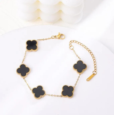 JUMSA Stainless Steel Pearl Gold-plated Bracelet