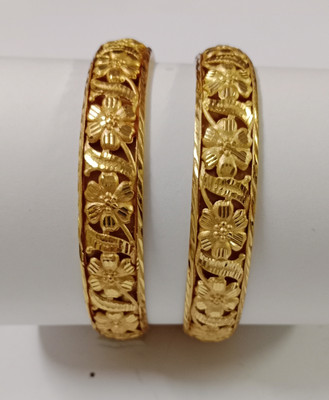 khanak Brass Gold-plated Bangle Set(Pack of 2)