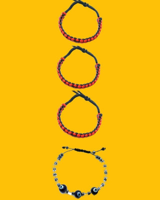 KINGSTYLEIMPEX Dori Charm Bracelet(Pack of 4)