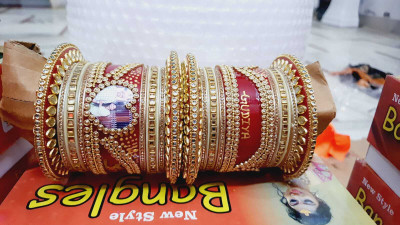 SP PHOTO CHURA Plastic Gold-plated Chudas(Pack of 2)