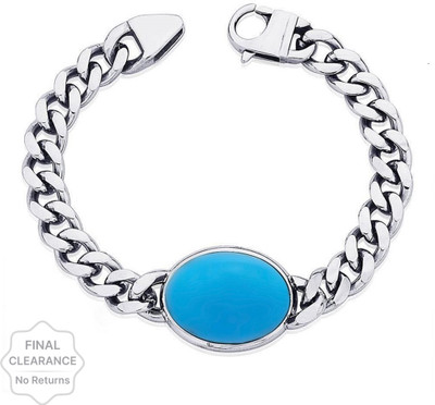 VIANSH Stone Turquoise Silver Bracelet