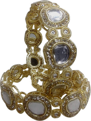oms Metal Bangle Set(Pack of 2)