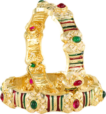 NMII Metal Diamond, Zircon Bangle Set(Pack of 2)