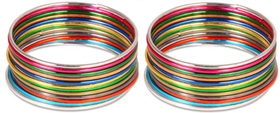 ZUMKAA Metal Bangle Set(Pack of 24)