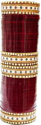 ishika Metal, Plastic Pearl Gold-plated Chudas(Pack of 2)