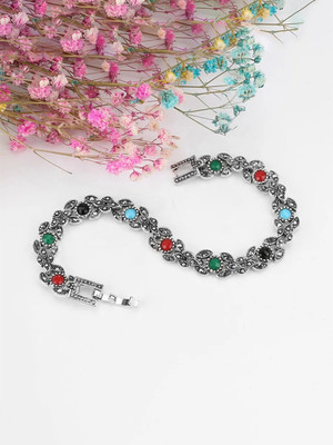 YouBella Alloy Silver Bracelet