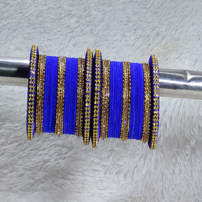 MAHAVEER TRADERS Fabric Bangle Set(Pack of 10)