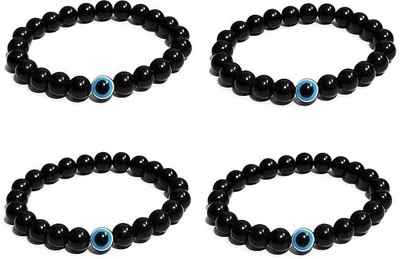 MANMORA Fabric Pearl Bracelet(Pack of 4)