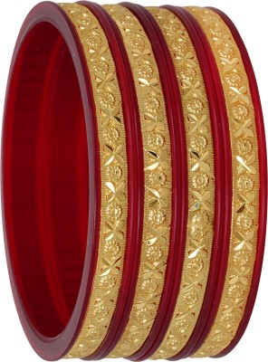 Barffy collections Plastic Gold-plated Bangle Set(Pack of 4)