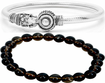 IKONKARR Silver, Crystal, Sterling Silver Bracelet(Pack of 2)