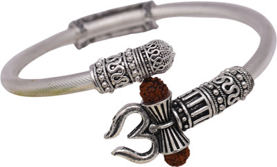 Spyroniix Reeal Treasuree Brass Silver Coated Kada