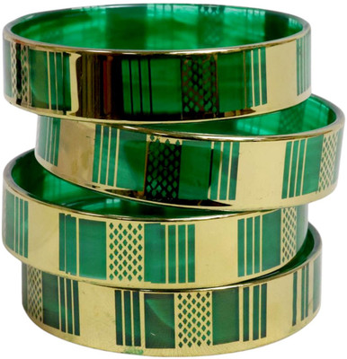 Saras Aajeevika Glass Bangle Set(Pack of 4)