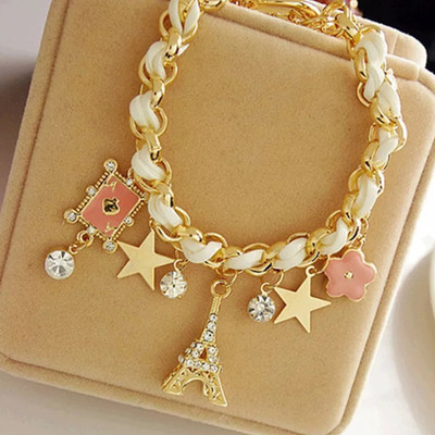 TVI Alloy Cubic Zirconia Gold-plated Bracelet