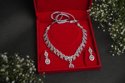 thecrystalcharm Crystal Ruby Sterling Silver Bracelet Set
