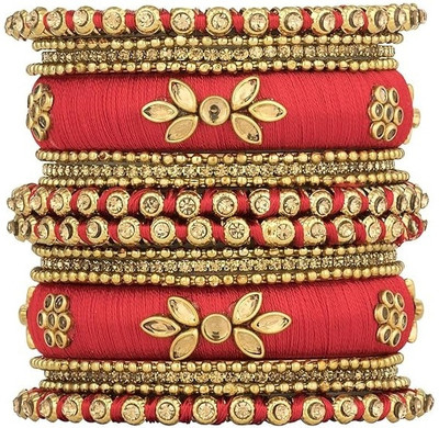 Manasi Alloy Gold-plated Bangle Set(Pack of 2)