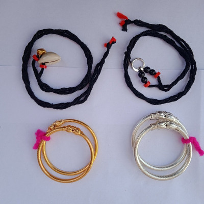 Khushi Traders Alloy Gold-plated Bangle Set(Pack of 6)