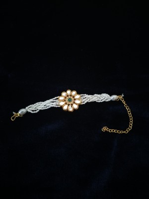 White pearl Alloy Crystal Gold-plated Bracelet