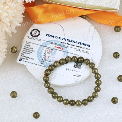 REIKI CRYSTAL PRODUCTS Pyrite, Stone, Crystal Beads, Crystal Bracelet