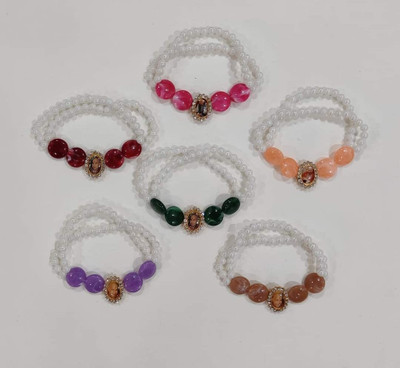 GURU JI CREATION Plastic Bracelet Set(Pack of 6)