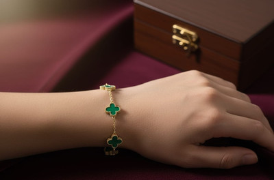 ArtisticAllure Stainless Steel Gold-plated Bracelet