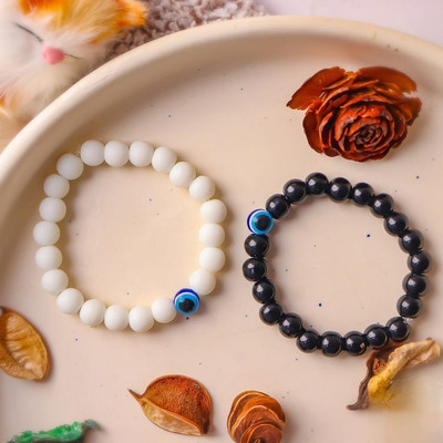 Lumen Fabric, Dori, Evil Eye Bracelet(Pack of 2)