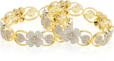 JDX Metal Bangle Set(Pack of 2)