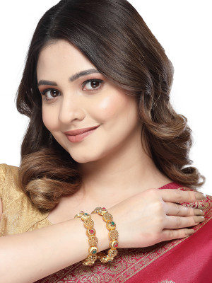 Sukkhi Alloy Gold-plated Bangle Set(Pack of 2)