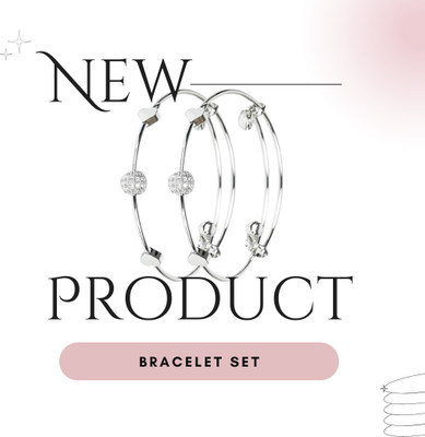 YA Glitz Metal Bracelet Set(Pack of 2)