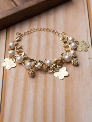 Jewelz Alloy Gold-plated Bracelet