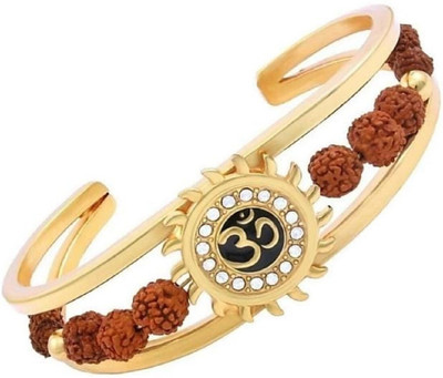SHRI ASTHA VINAYAK Copper Diamond Gold-plated Kada