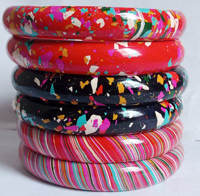 Lahti wala lac Lac Bangle Set(Pack of 6)