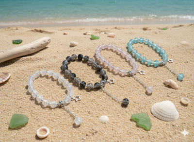 JANEJA Crystal Charm Bracelet(Pack of 4)