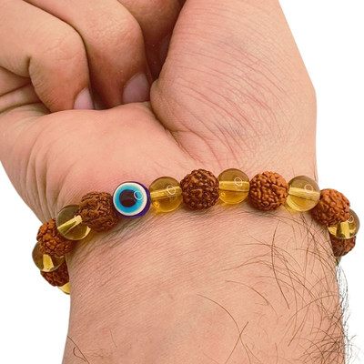 Bhakti Kendra Jewellery Stone, Rudraksha Charm Bracelet