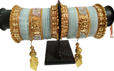 Bold Looks Plastic, Alloy Gold-plated Chudas(Pack of 26)