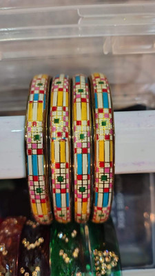 Astar Glass Bangle Set(Pack of 4)