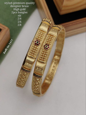 EvoraJewel Brass Gold-plated Gold Jewellery Set(Pack of 1)