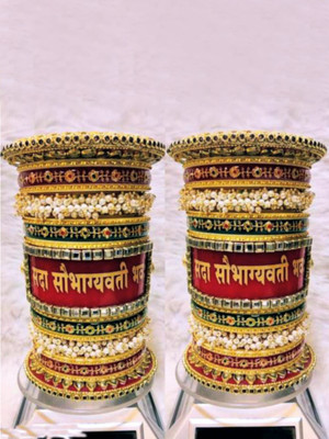 SHIVANSH BANGLES Plastic Gold-plated Chudas(Pack of 2)