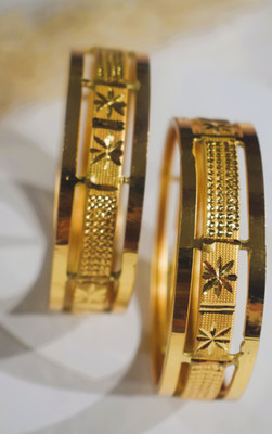 HerStyleHub Metal Bangle Set(Pack of 2)