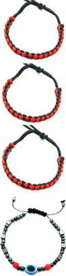 KINGSTYLEIMPEX Metal Charm Bracelet(Pack of 4)