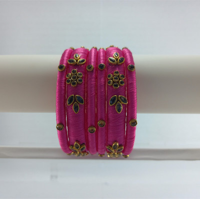 charvi wonders Fabric Bangle Set(Pack of 6)