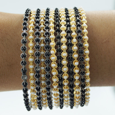 Goldfish Brass Gold-plated Bangle Set(Pack of 10)