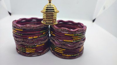 LUCKY SUHAG CHURA Lac Bangle Set(Pack of 2)