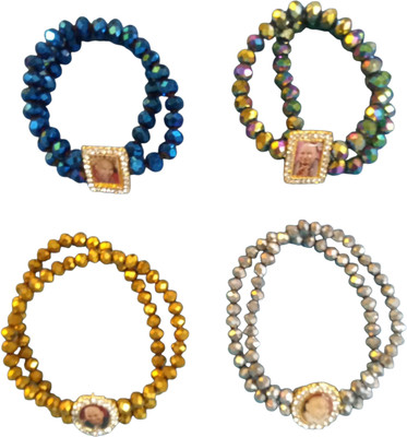 GURU JI CREATION Crystal Bracelet(Pack of 4)
