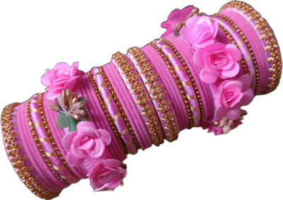 Neeraj Craft Fabric Bangle Set(Pack of 2)