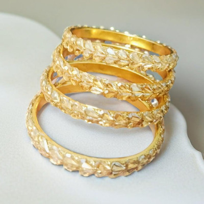 AMORA Metal Kada(Pack of 4)